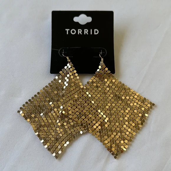 Torrid Mesh Kite Earrings - Picture 1 of 7